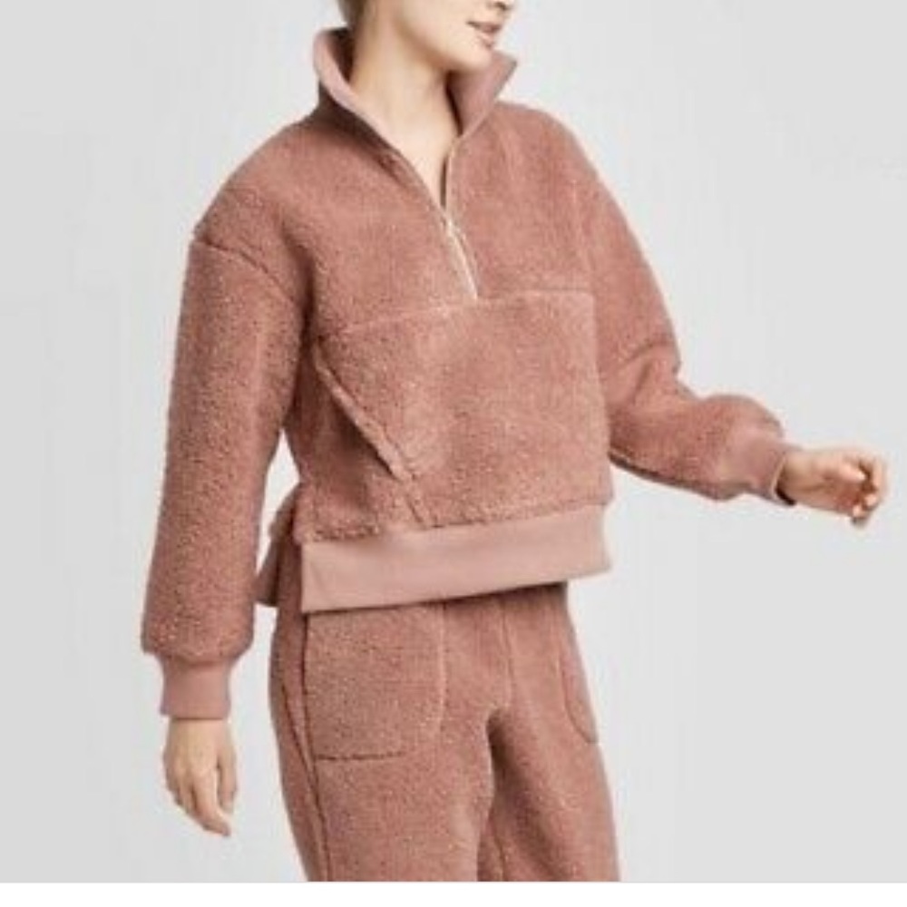 Joy Lab Sherpa quarter’s zip jacket